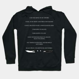 Unlimited Blade Works Chant Hoodie